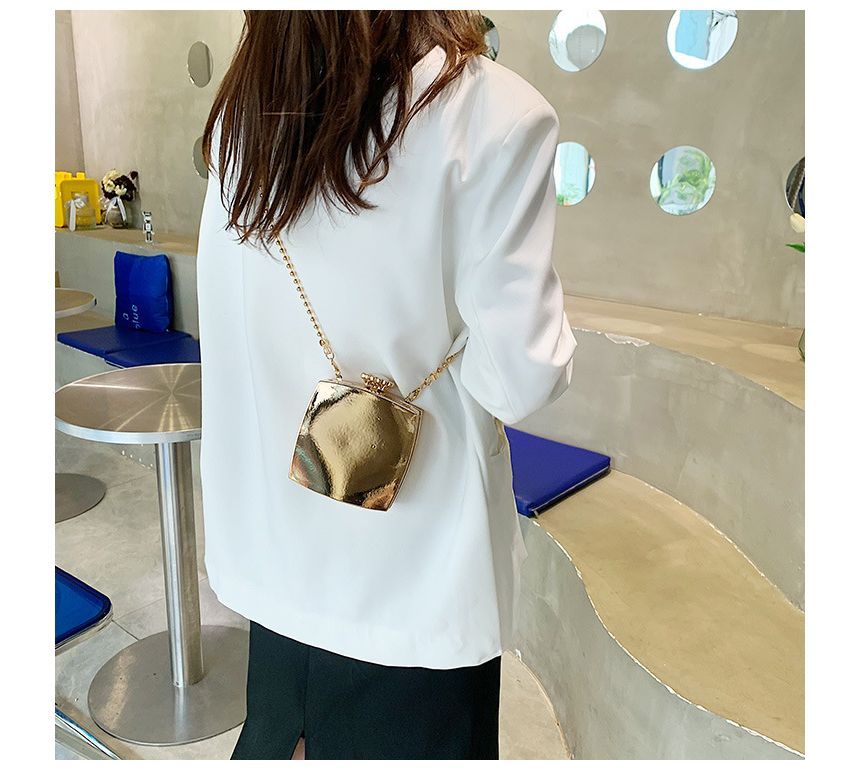 Chain Box Strap Bag Crossbody