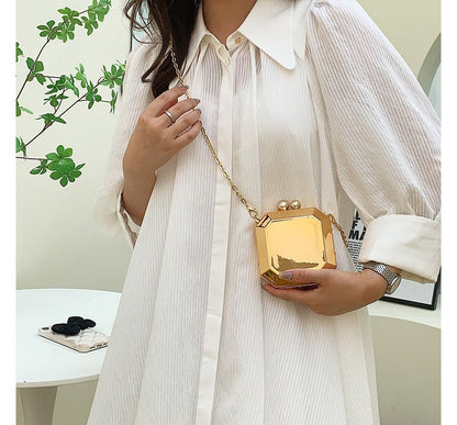 Crossbody Strap Geometric Bag Chain