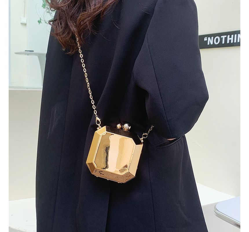 Crossbody Strap Geometric Bag Chain