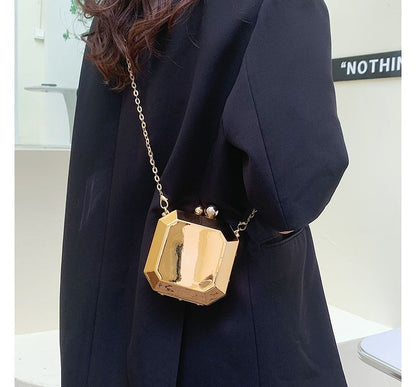 Crossbody Strap Geometric Bag Chain