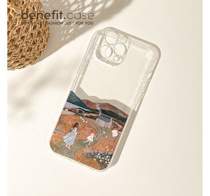 Transparent Scenery Case Phone