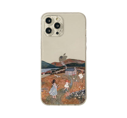 Transparent Scenery Case Phone