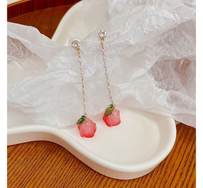 Flower Alloy Dangle Earring