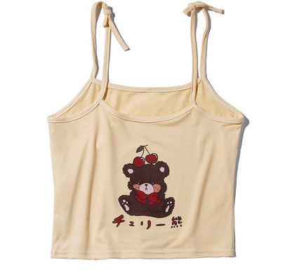 Cartoon Print Camisole Top