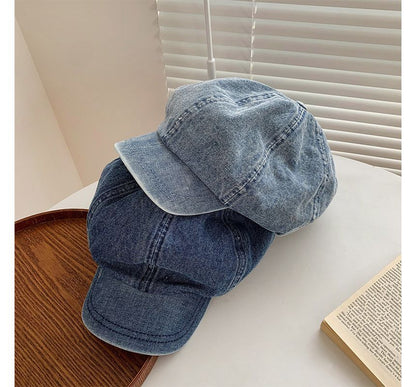 Denim Newsboy Cap