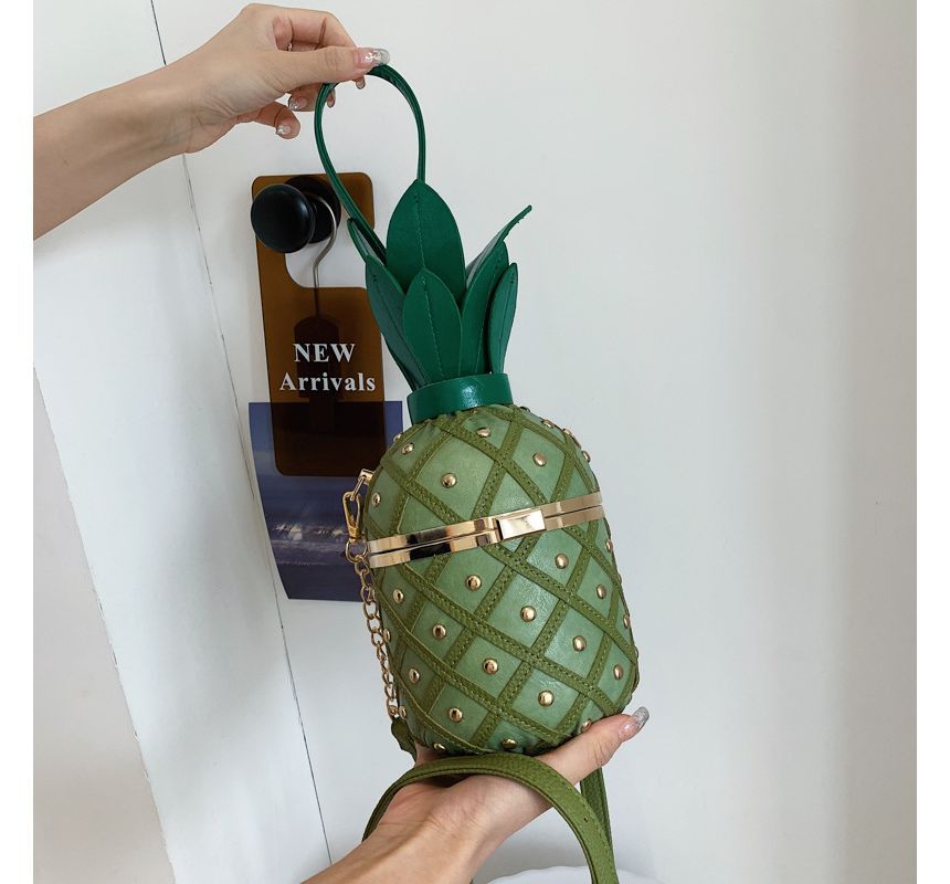 Bag Box Shaped Pineapple Crossbody