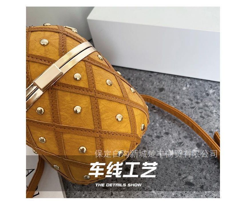 Bag Box Shaped Pineapple Crossbody