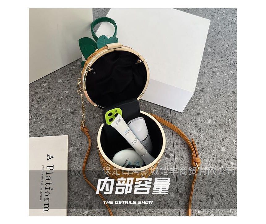 Bag Box Shaped Pineapple Crossbody