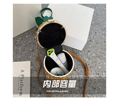 Bag Box Shaped Pineapple Crossbody