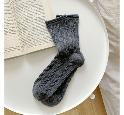 Set of 2 / 4: Contrast Trim Socks