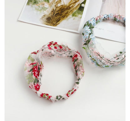 Flower Lace Face Wash Headband