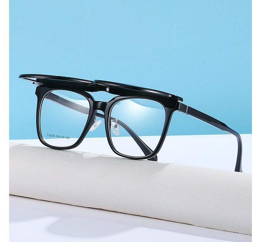 Magnetic Sunglasses Snap On with Glasses Square