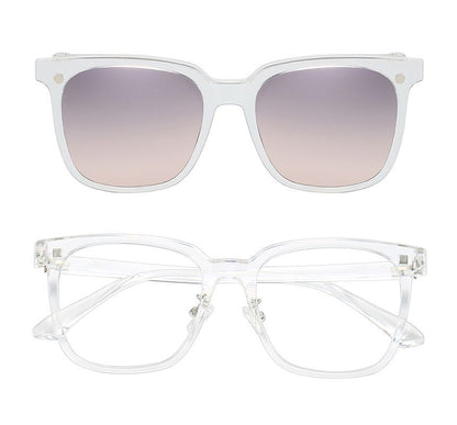 Magnetic Sunglasses Snap On with Glasses Square