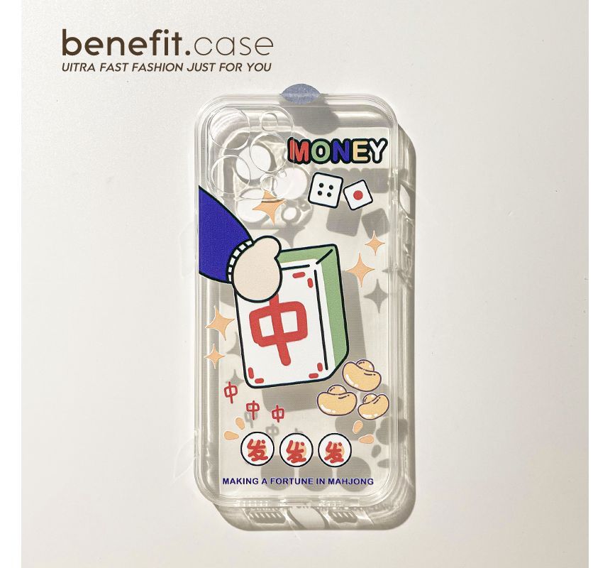 Case Phone Mahjong Transparent