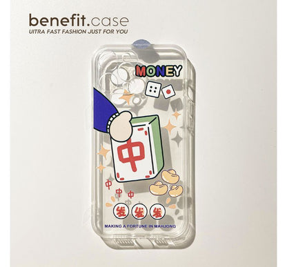 Case Phone Mahjong Transparent
