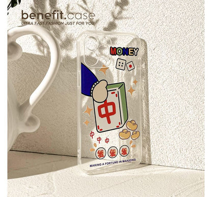 Case Phone Mahjong Transparent