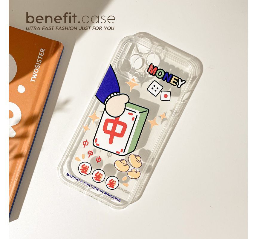 Case Phone Mahjong Transparent