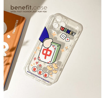 Case Phone Mahjong Transparent