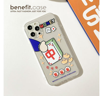Case Phone Mahjong Transparent