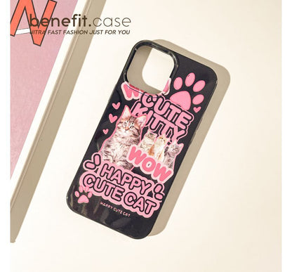 Cat Case Lettering Phone