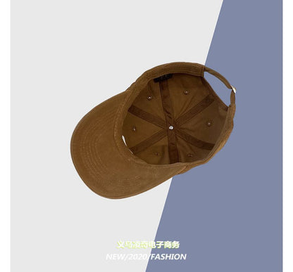 Lettering Baseball Cap Embroidered