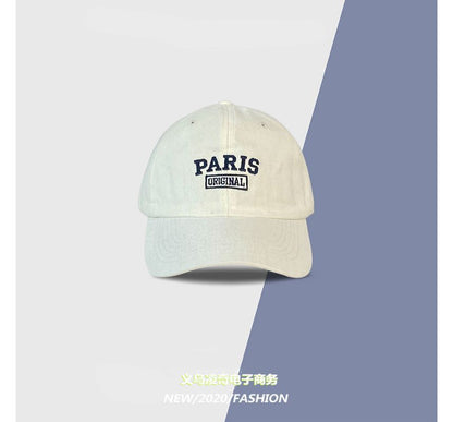 Lettering Baseball Cap Embroidered