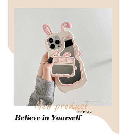 Case Mirrored Rabbit Phone