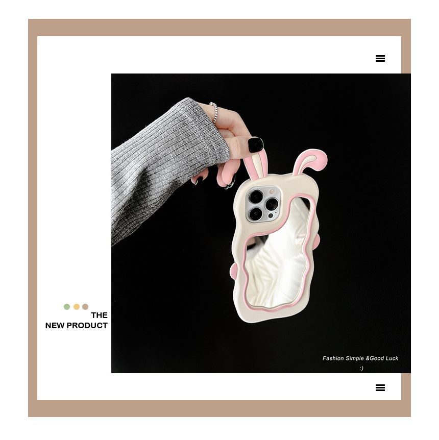 Case Mirrored Rabbit Phone