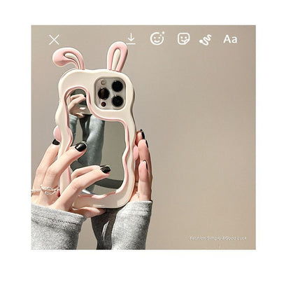 Case Mirrored Rabbit Phone