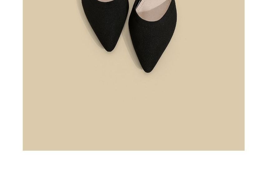 Sandals Chunky Heel Strap Pointy-Toe Ankle