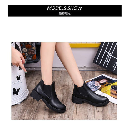 Boots Leather Ankle Faux