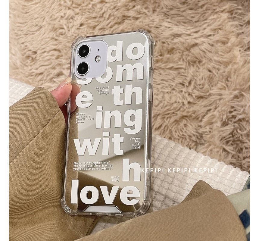 Mirrored Phone Lettering Case