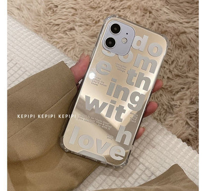 Mirrored Phone Lettering Case