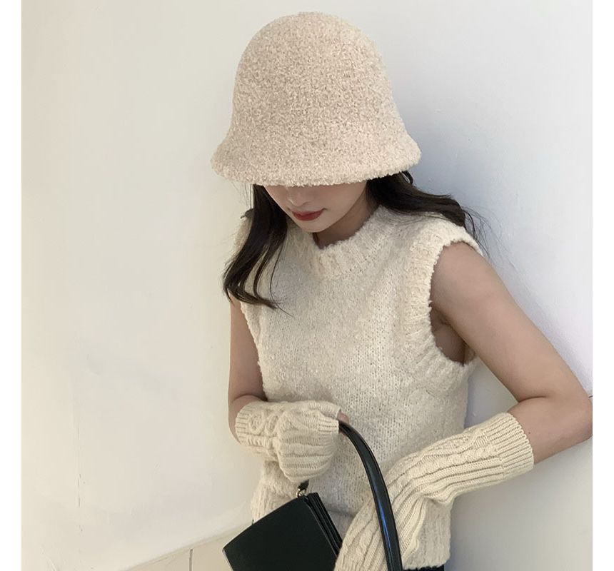 Chenille Hat Bucket Plain