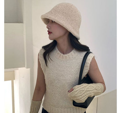 Chenille Hat Bucket Plain