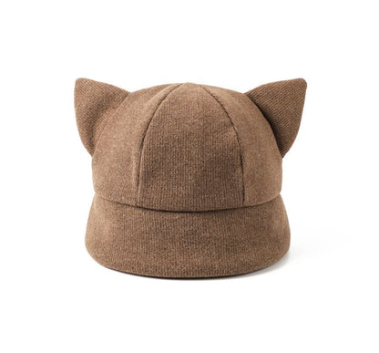 Cat Knit Hat Ear Bucket