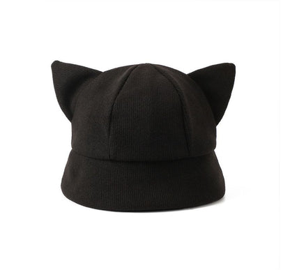 Cat Knit Hat Ear Bucket