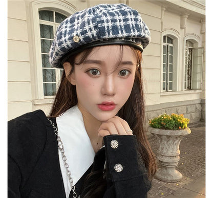Beret Plaid Hat