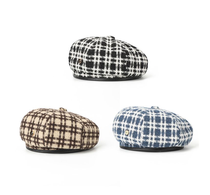 Beret Plaid Hat