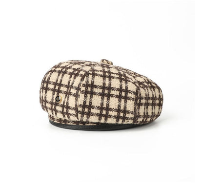 Beret Plaid Hat