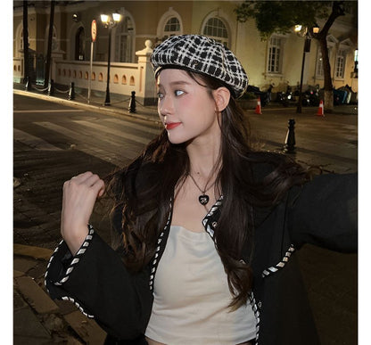 Beret Plaid Hat