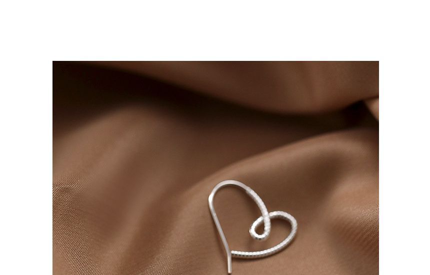 Heart Wirework Sterling Silver Earring