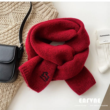 Rabbit Embroidered Scarf