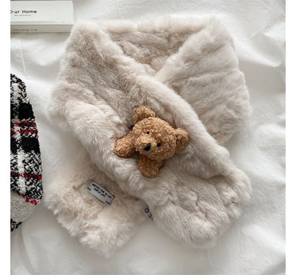 Fur Scarf Faux Bear