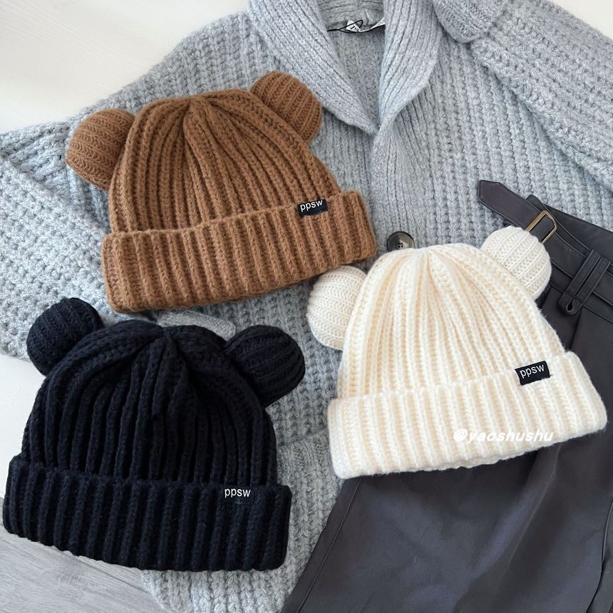 Ear Beanie Bear Knit
