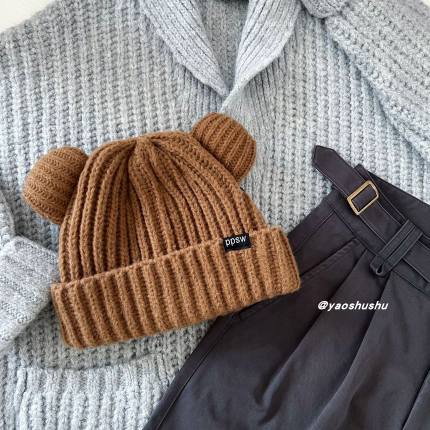 Ear Beanie Bear Knit