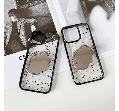 Splattered Mirrored Phone Case - iPhone 14 Pro Max / 14 Pro / 14 Max / 14 / 13 Pro Max / 13 Pro / 13 / 13 mini / 12 Pro Max / 12 Pro / 12 / 12 mini / 11 Pro Max / 11 Pro / 11 / SE / XS Max / XS / XR / X / 8 / 8 Plus / 7 / 7 Plus