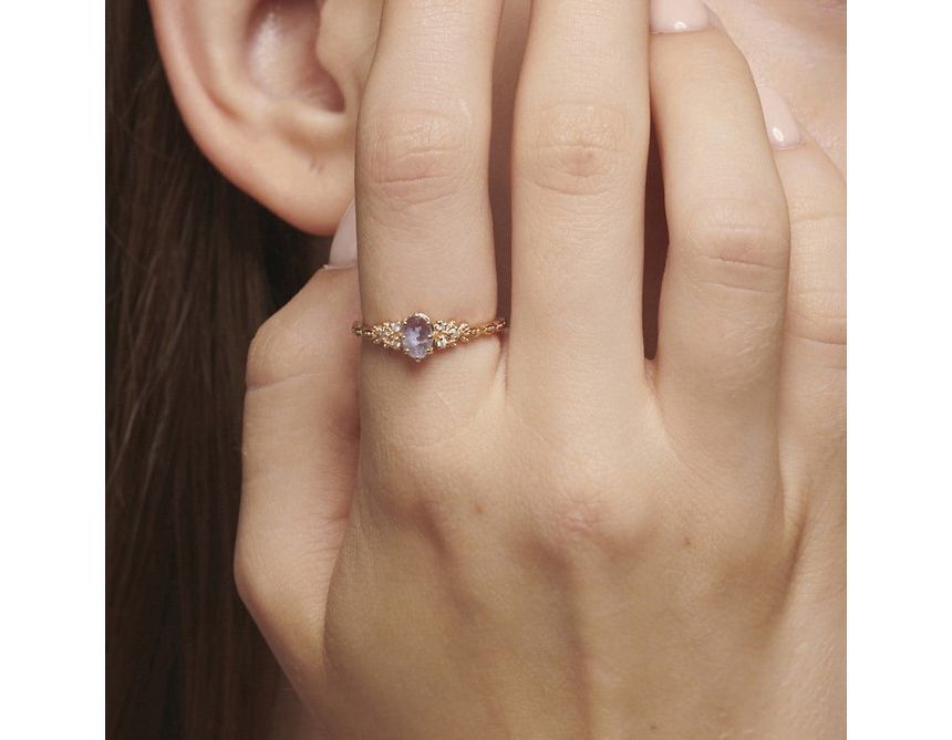 Ring Necklace Gemstone /