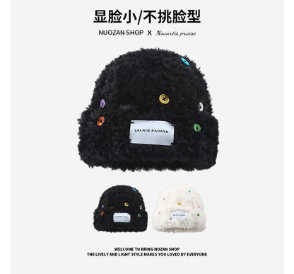 Fluffy Beanie Plain Applique