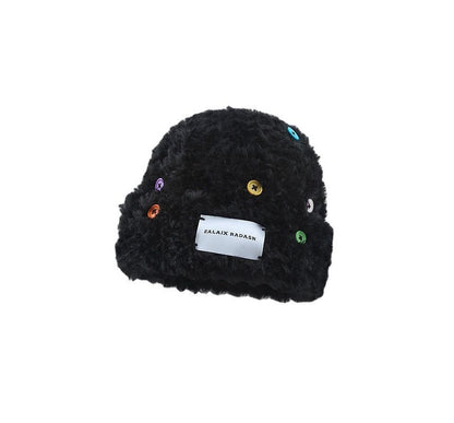 Fluffy Beanie Plain Applique